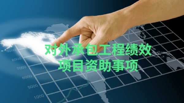 對外承包工程績效項目資助事項